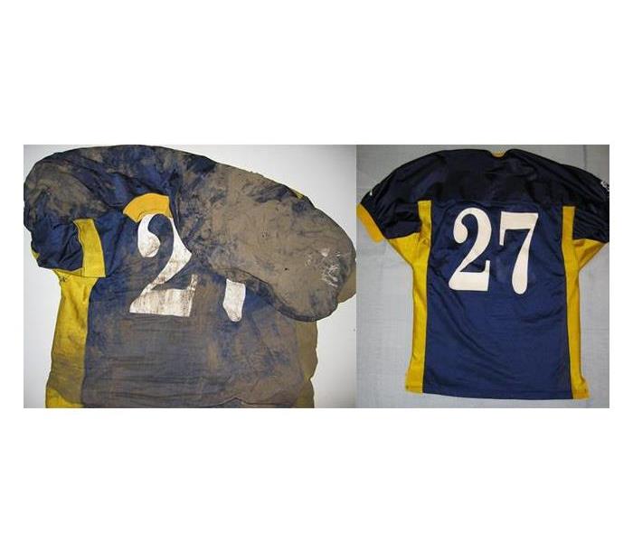 before and after cleaning jersey